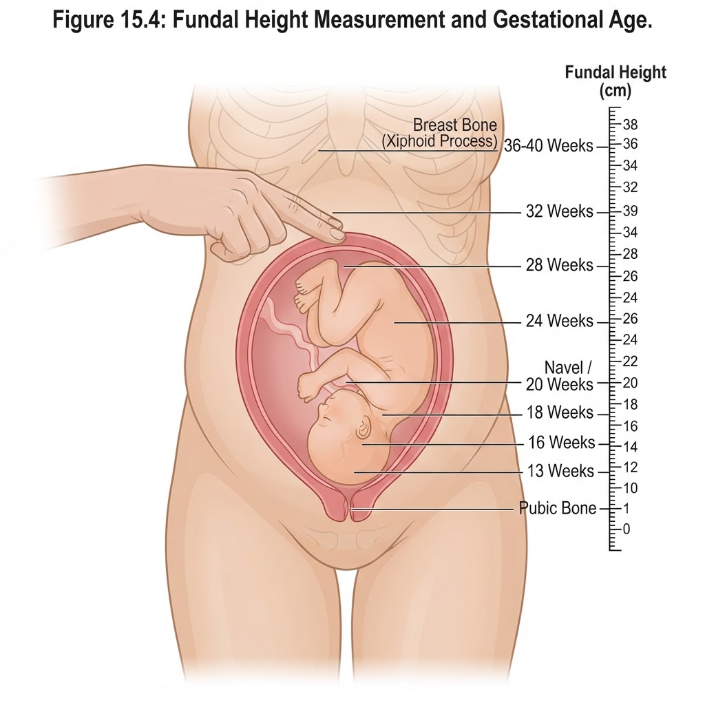 Fundal height measurement chart