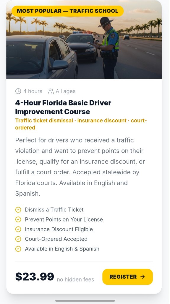 4-Hour Florida Basic Driver Improvement Course