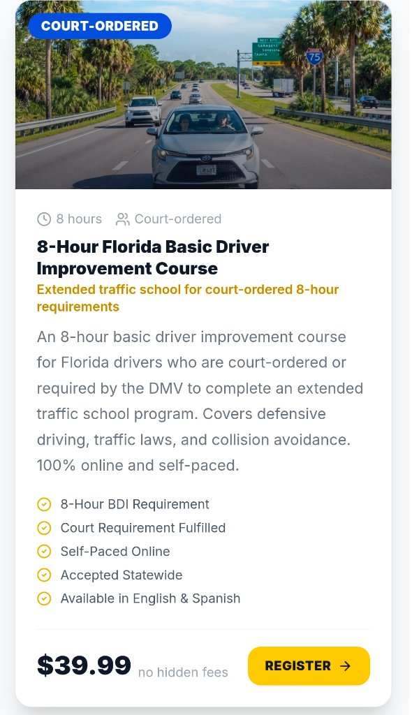 8-Hour Florida Basic Driver Improvement Course