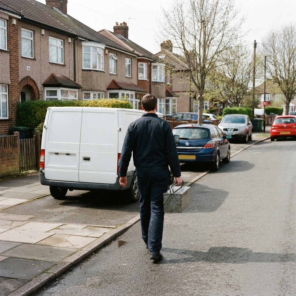 Residential street in Torquay with a car parked safely at the kerb