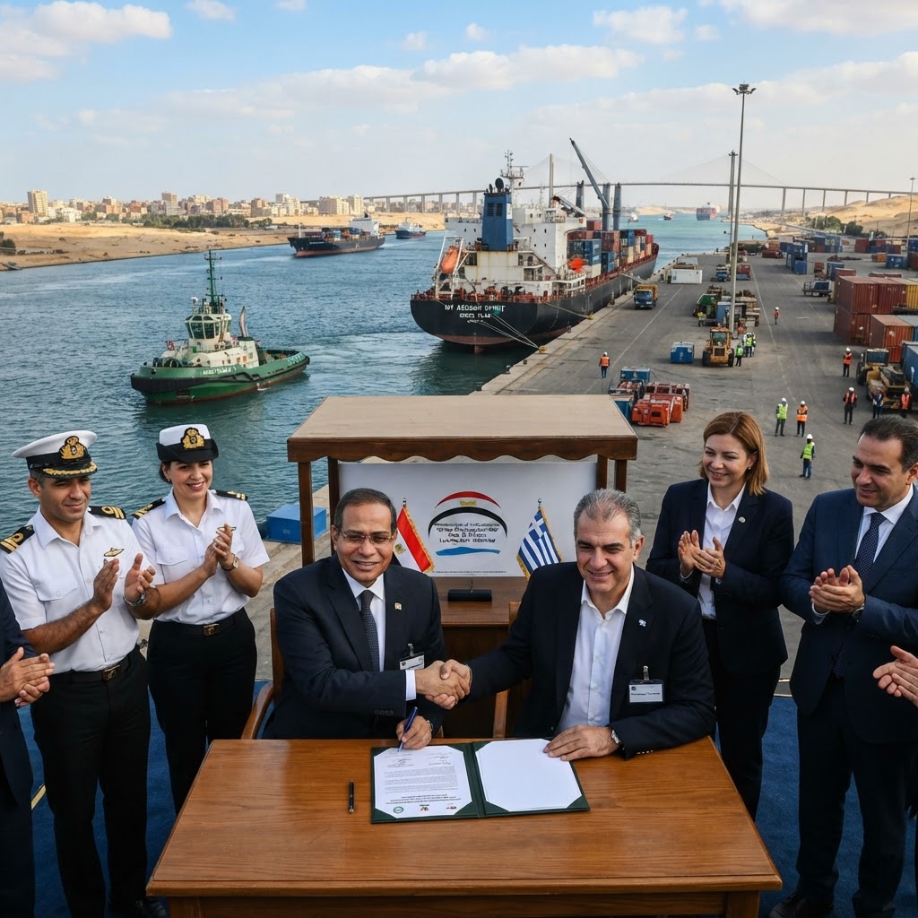 Green Corridor MoU Signed Between Suez and Piraeus
