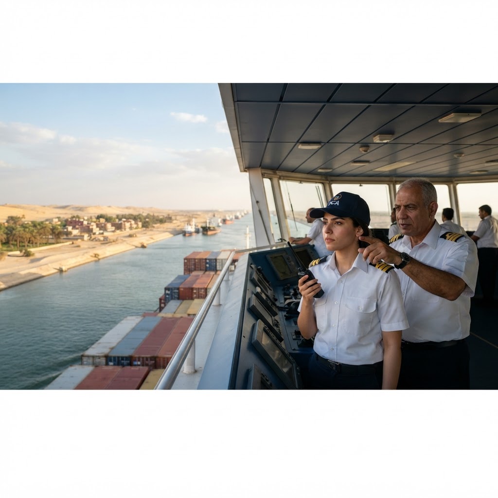 Spotlight: Egypt's First Female Suez Canal Pilot Trainee