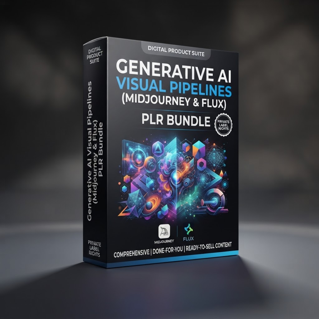 Generative AI Visual Pipelines (Midjourney & Flux) PLR Bundle