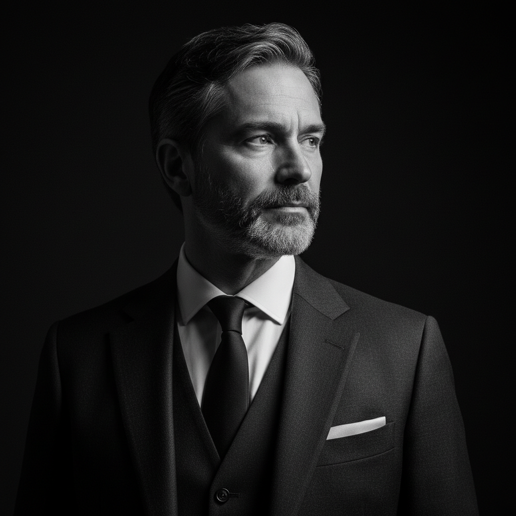 Editorial portrait of the founder