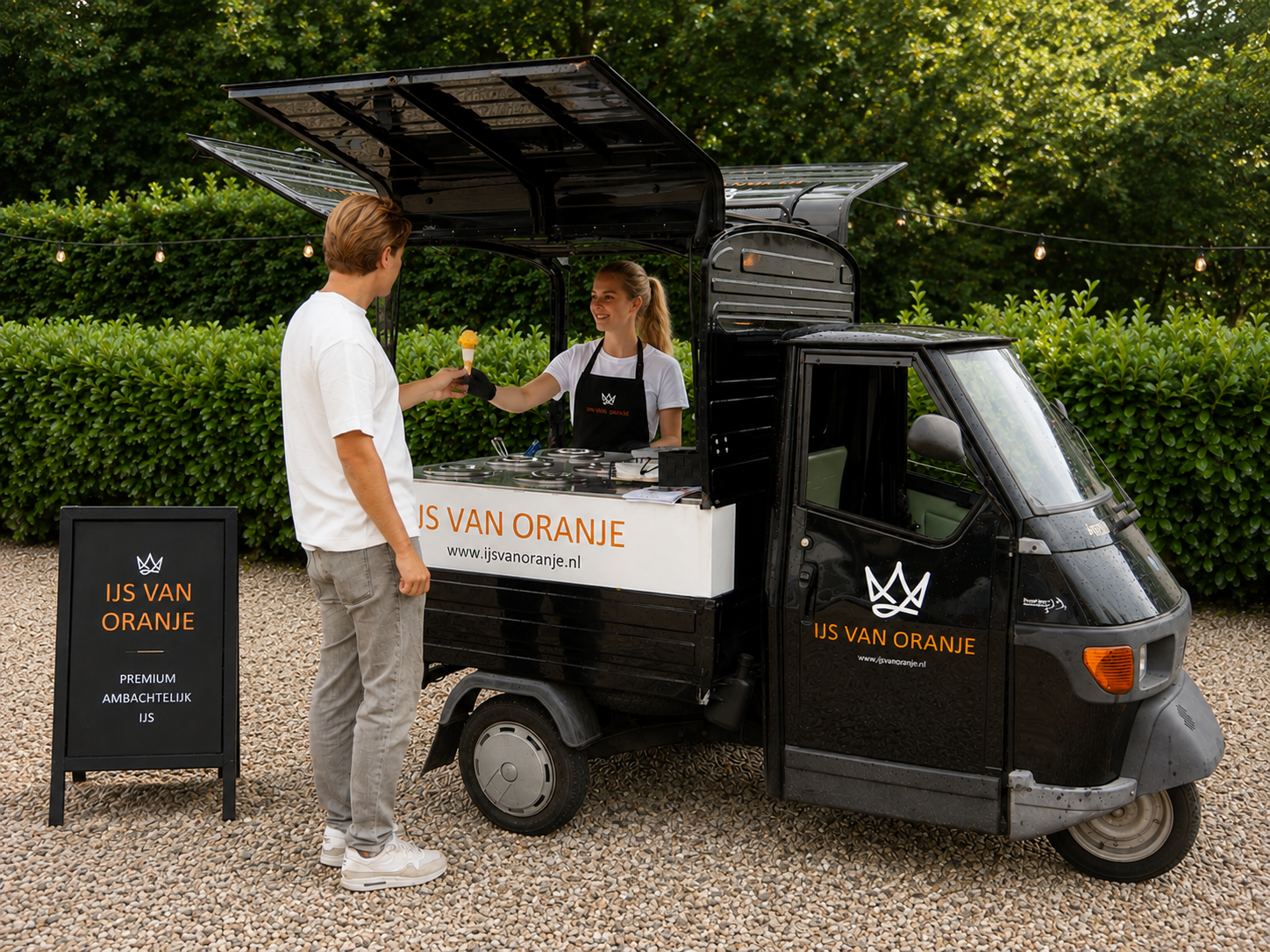 IJskar huren voor feest of evenement — IJs van Oranje