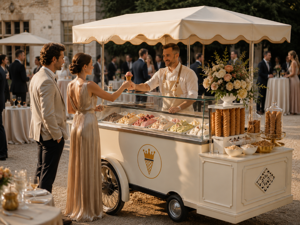 Luxe ijskar met toppings