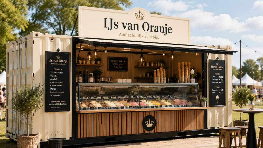 Mobiele IJssalon — IJs van Oranje