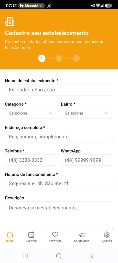 Cadastro de Estabelecimento