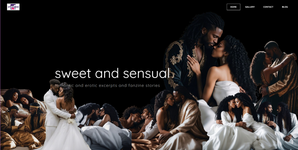 Sweet and Sensual Landing Page
