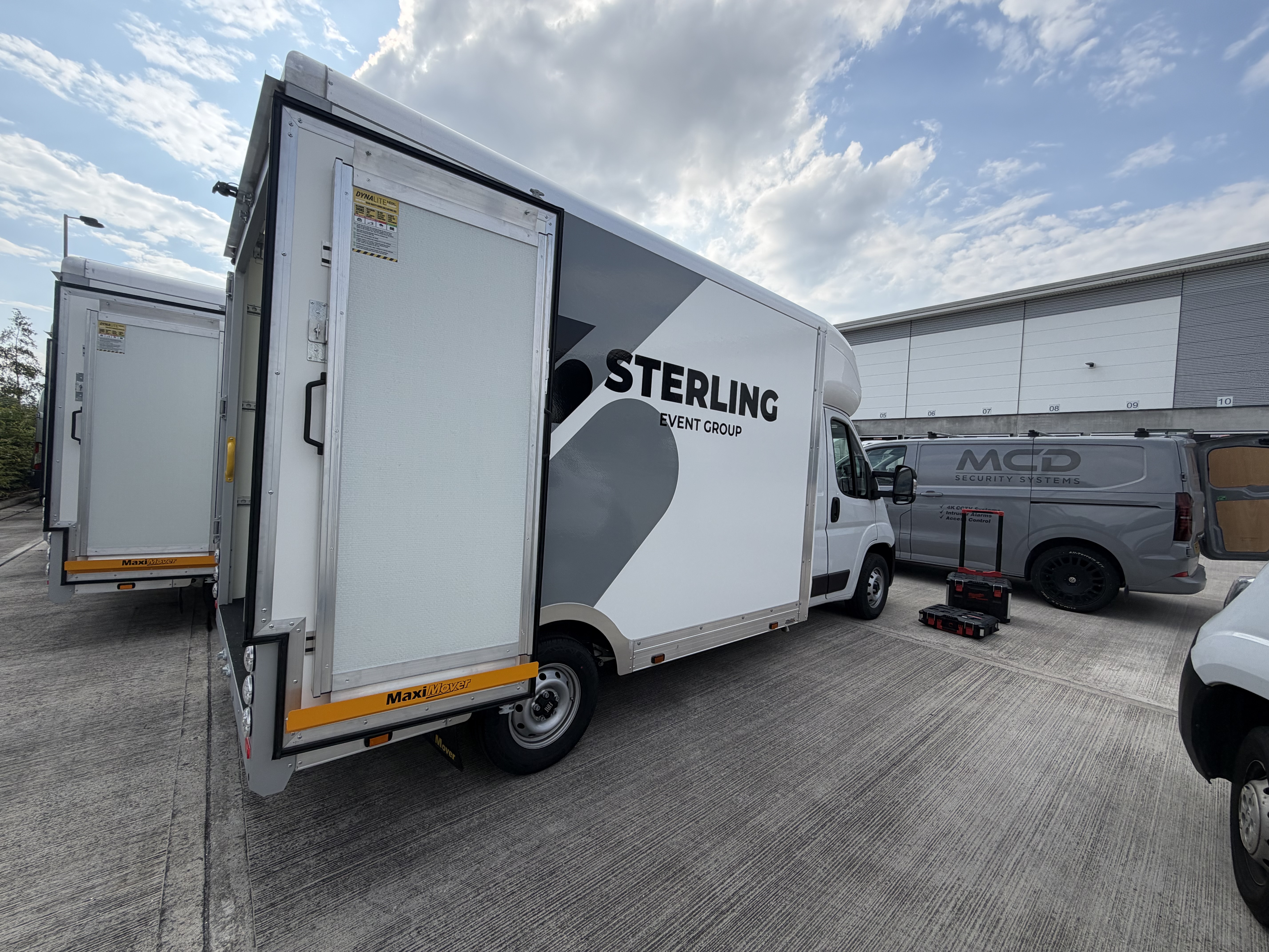 Completed commercial Luton van reversing camera installation