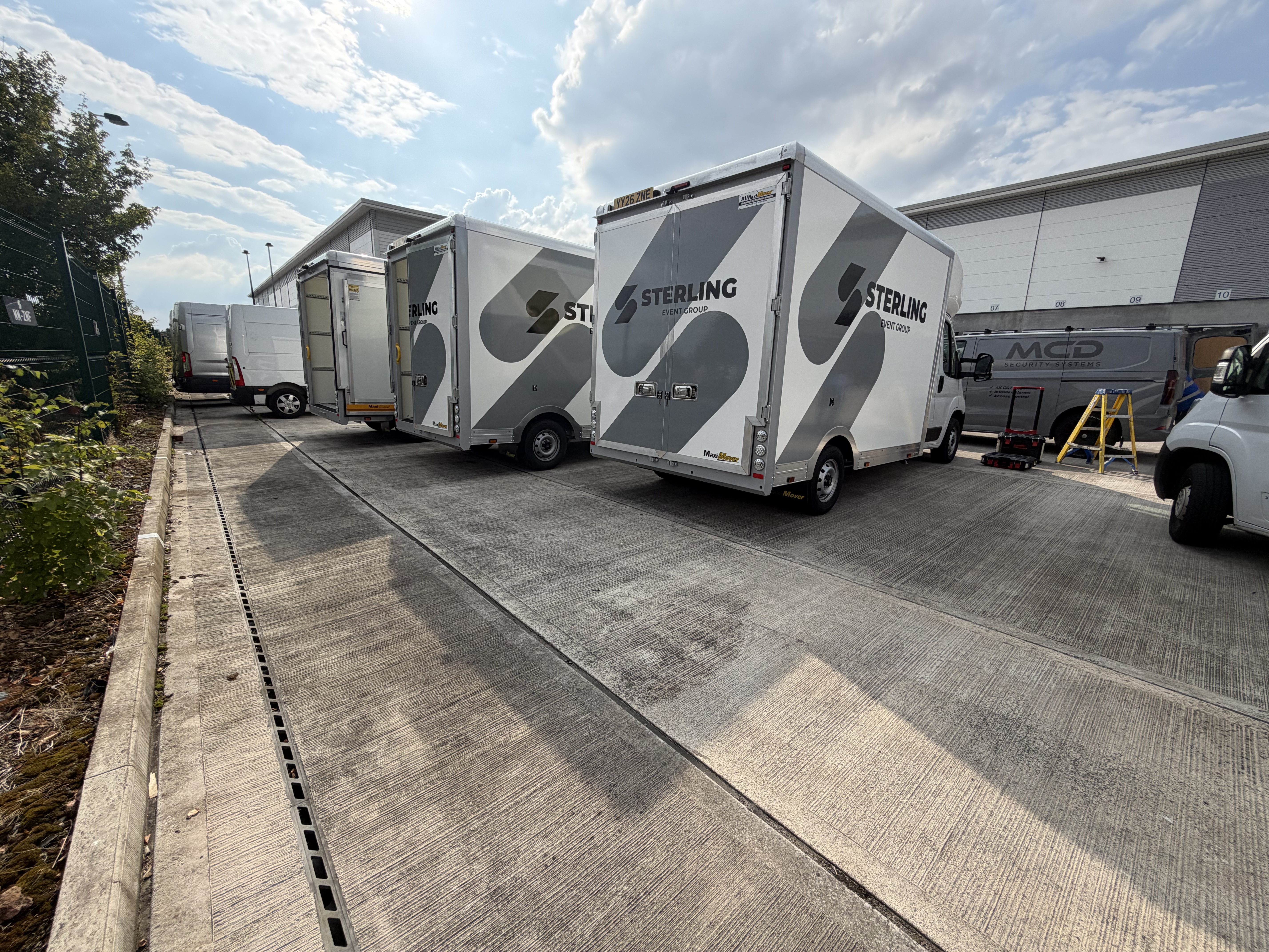 Luton van reversing camera fleet installation by MCD Vehicle Systems