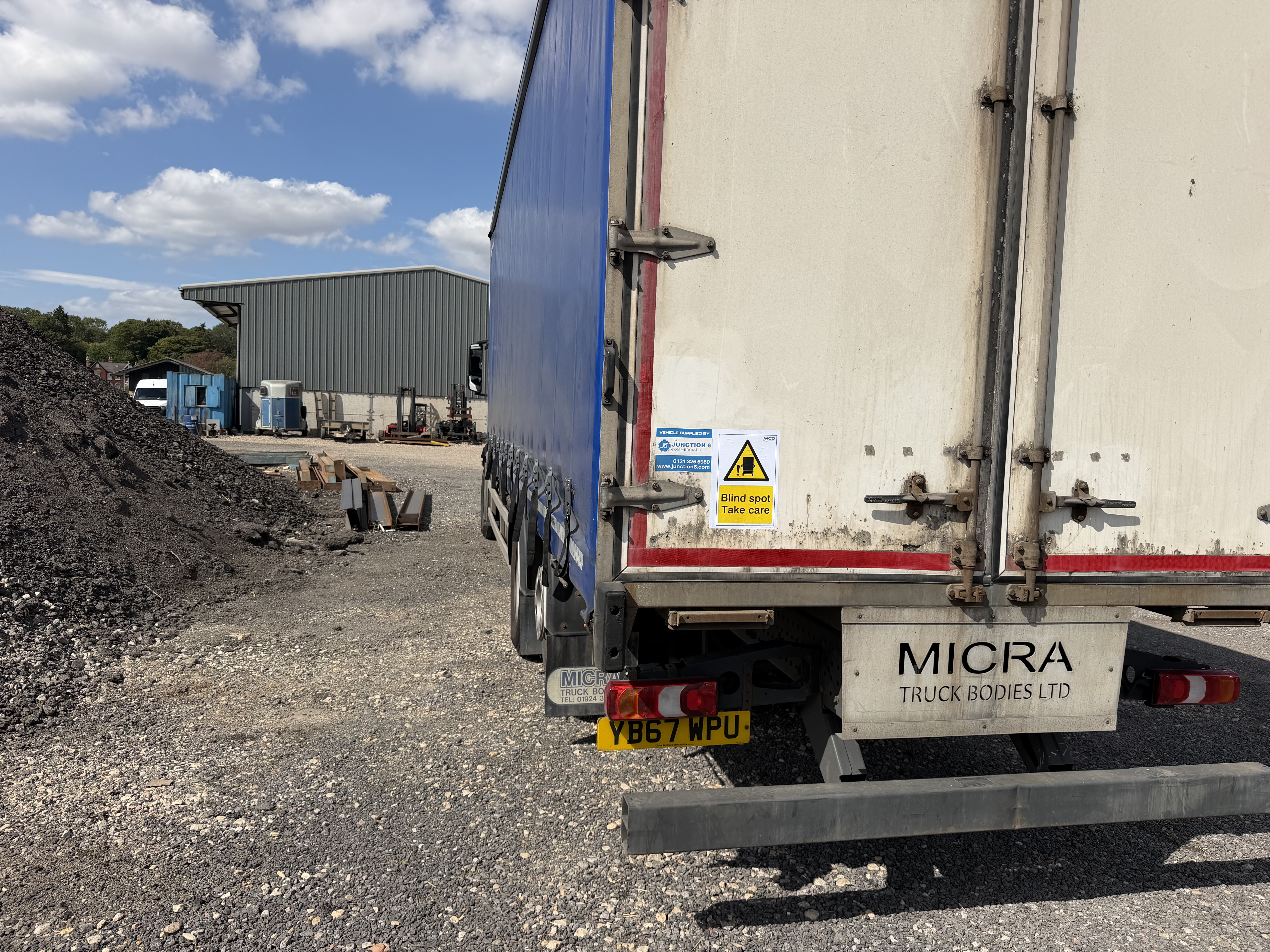 HGV blind spot warning signage following DVS PSS installation