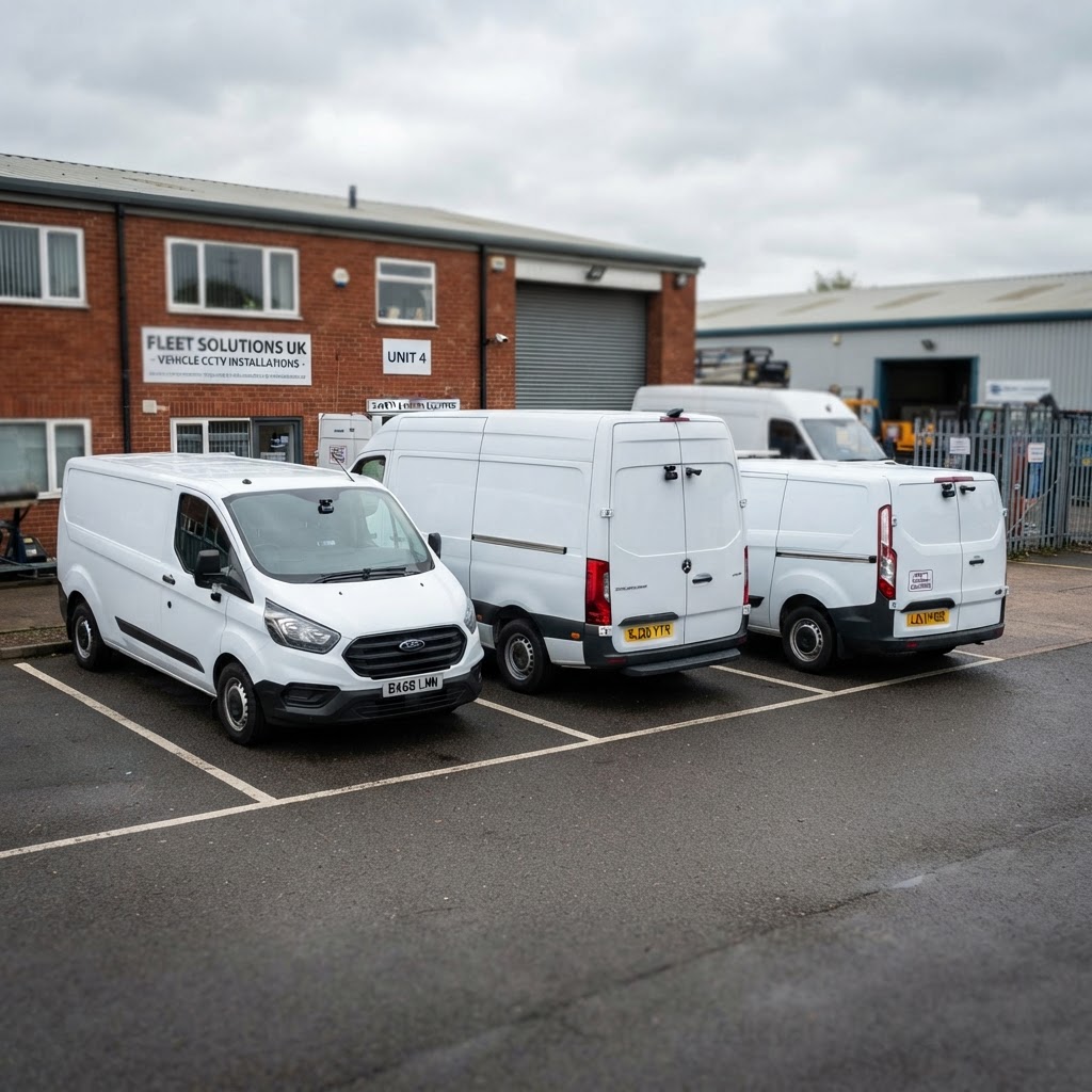 Commercial fleet vehicle CCTV installation by MCD Vehicle Systems