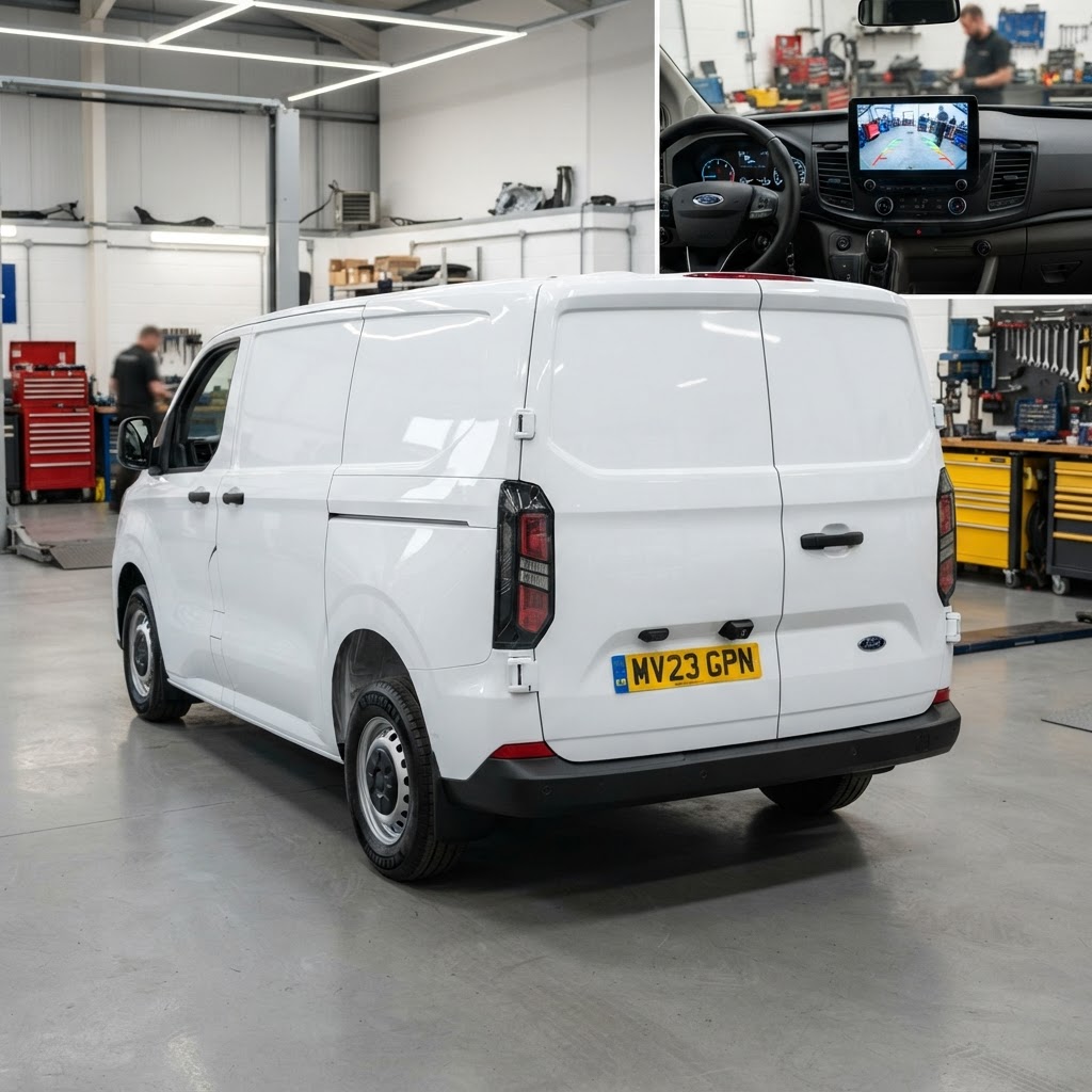Professional reversing camera installation for vans and commercial vehicles