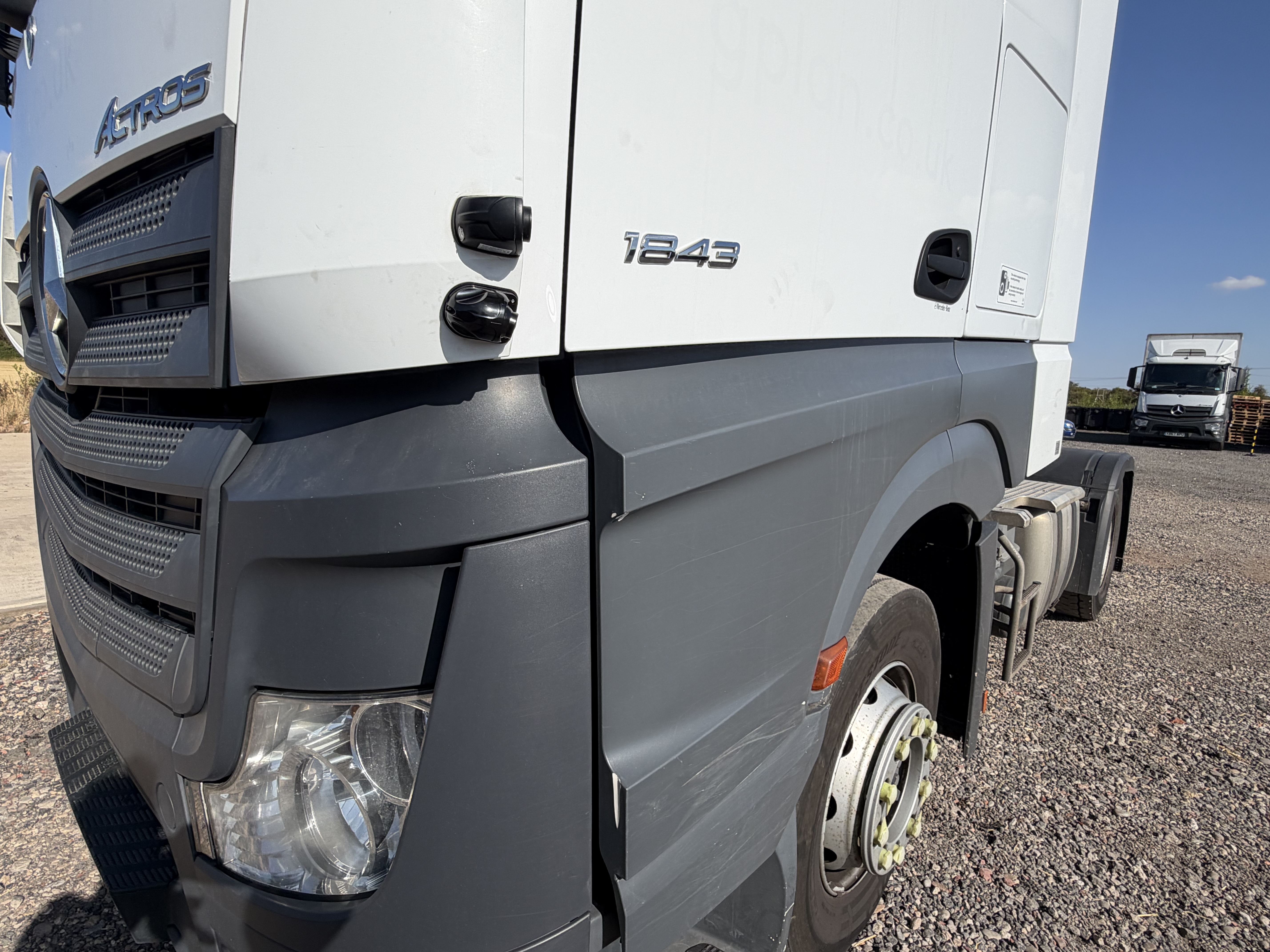 DVS PSS side detection equipment installed on Mercedes Actros