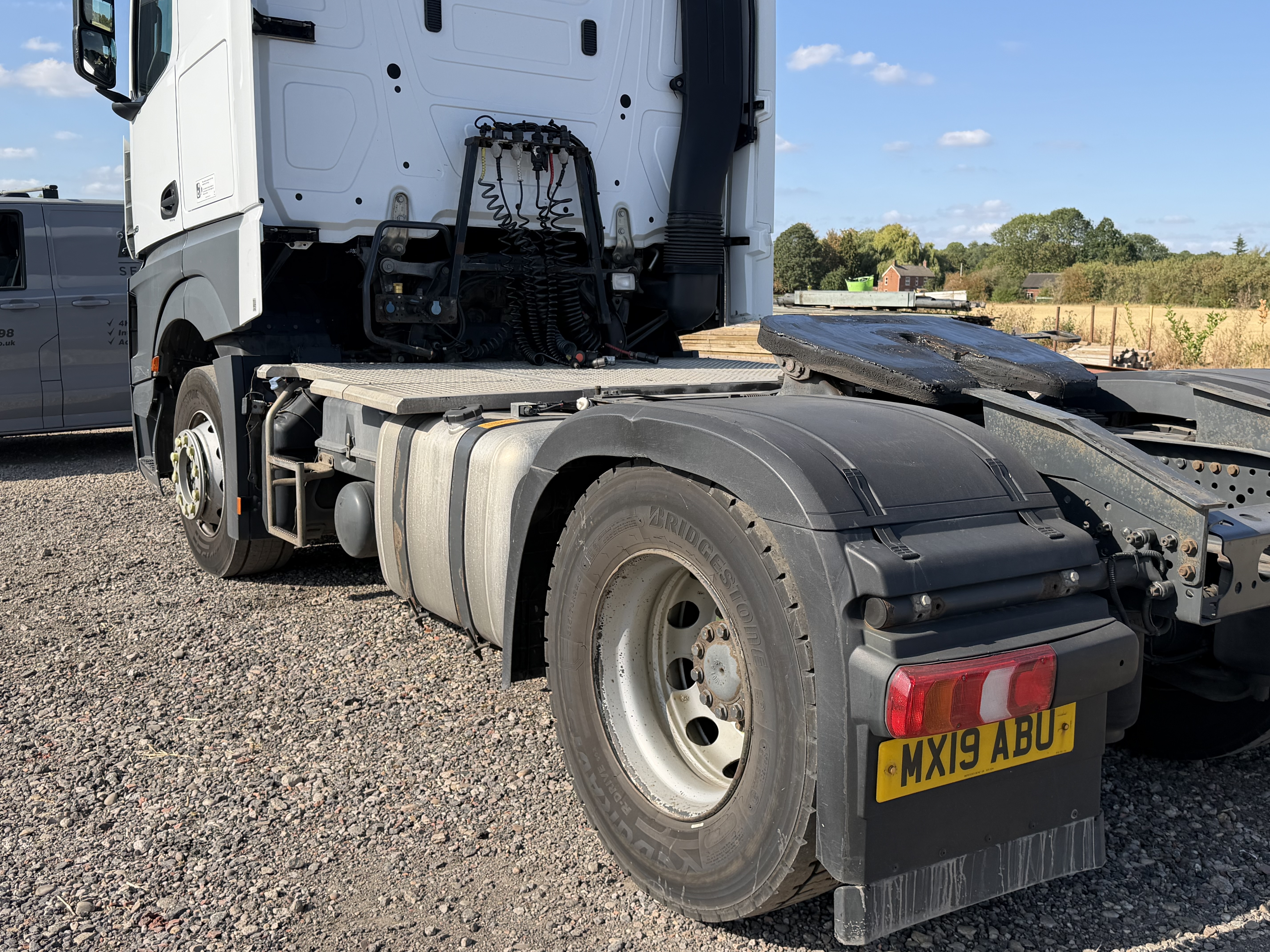 Mercedes-Benz Actros HGV prepared for DVS PSS installation