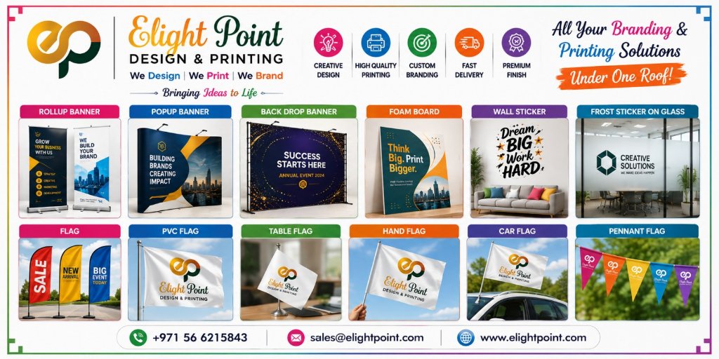 We provide high-quality printing that makes your brand stand out in Dubai.