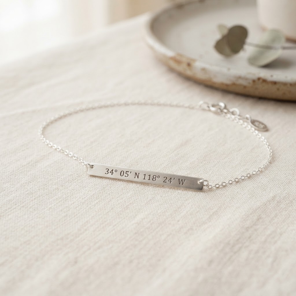 Personalized Coordinates Necklace