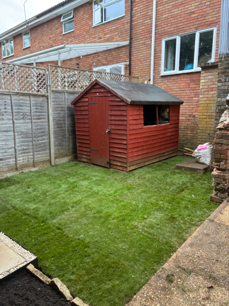 Lawn Turfing - after