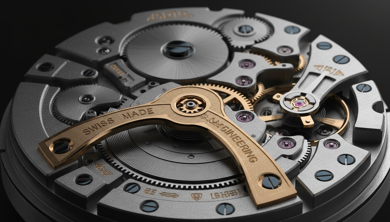 Precision mechanical watch movement representing GTM and delivery execution precision