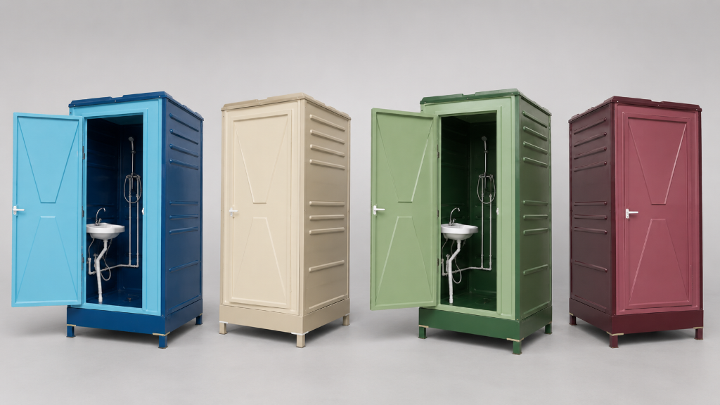 Cabine douche-lavabo KIFFAN RESINE — déclinaisons de couleurs