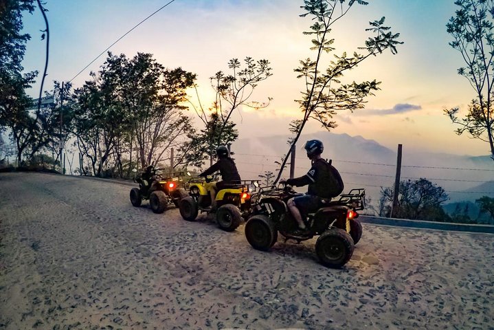 ATV ride at sunset