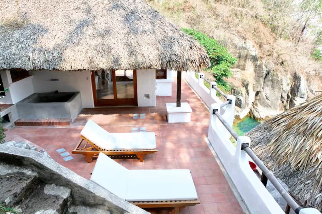 Thatched terrace