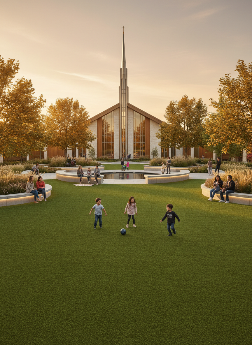 Churches & Faith synthetic turf installation