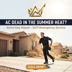 Emergency repair ad — the AC-dead-in-July homeowner