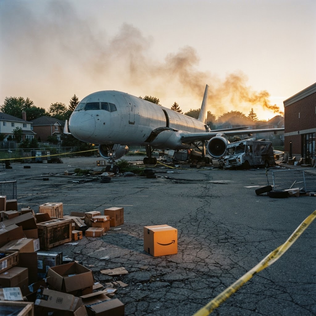 Amazon Cargo Plane Overshoots Runway, Delivers 847 Packages Perfectly On Time