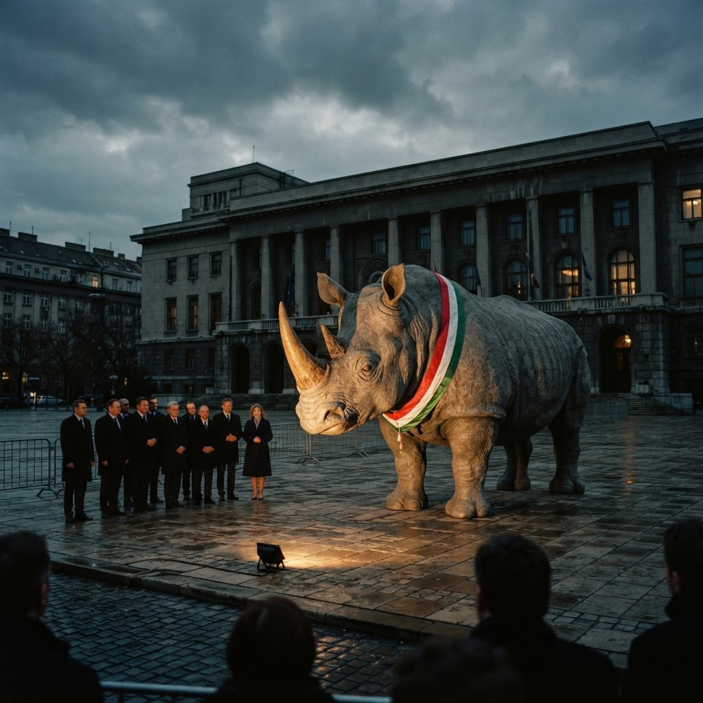 Bulgaria Elects Giant Decorative Rhinoceros As President After All Human Candidates 'Too Depressing'