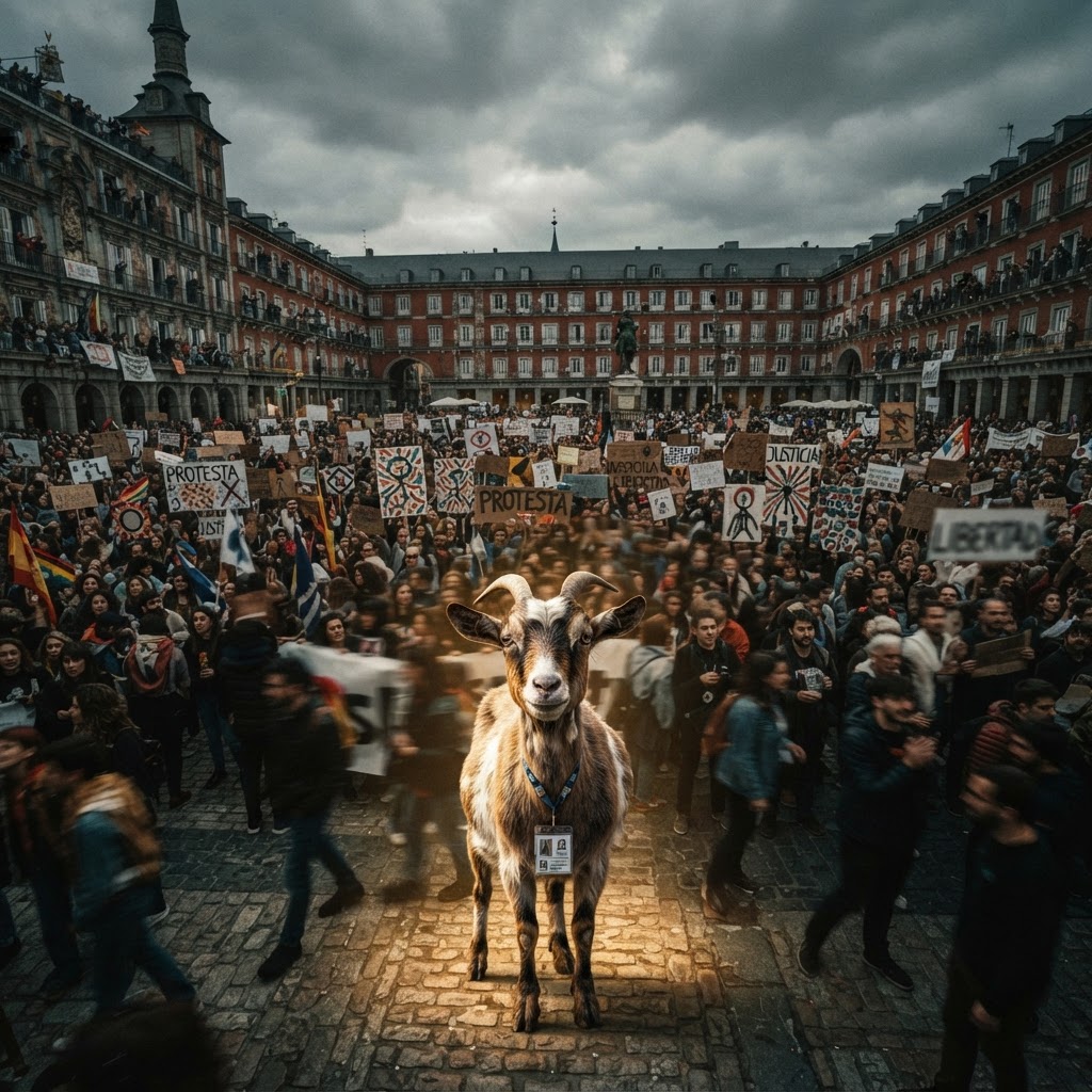 Spain Protests Descend Into Chaos After Border Guard Refuses Entry To 40,000 People's Emotional Support Goats