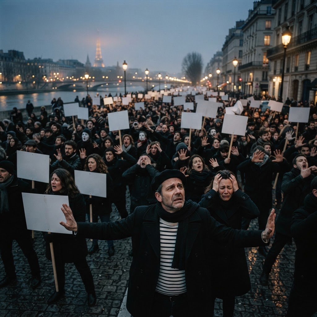 France Erupts In Chaos After Government Mandates That All Children Must Learn Mime Before Reading