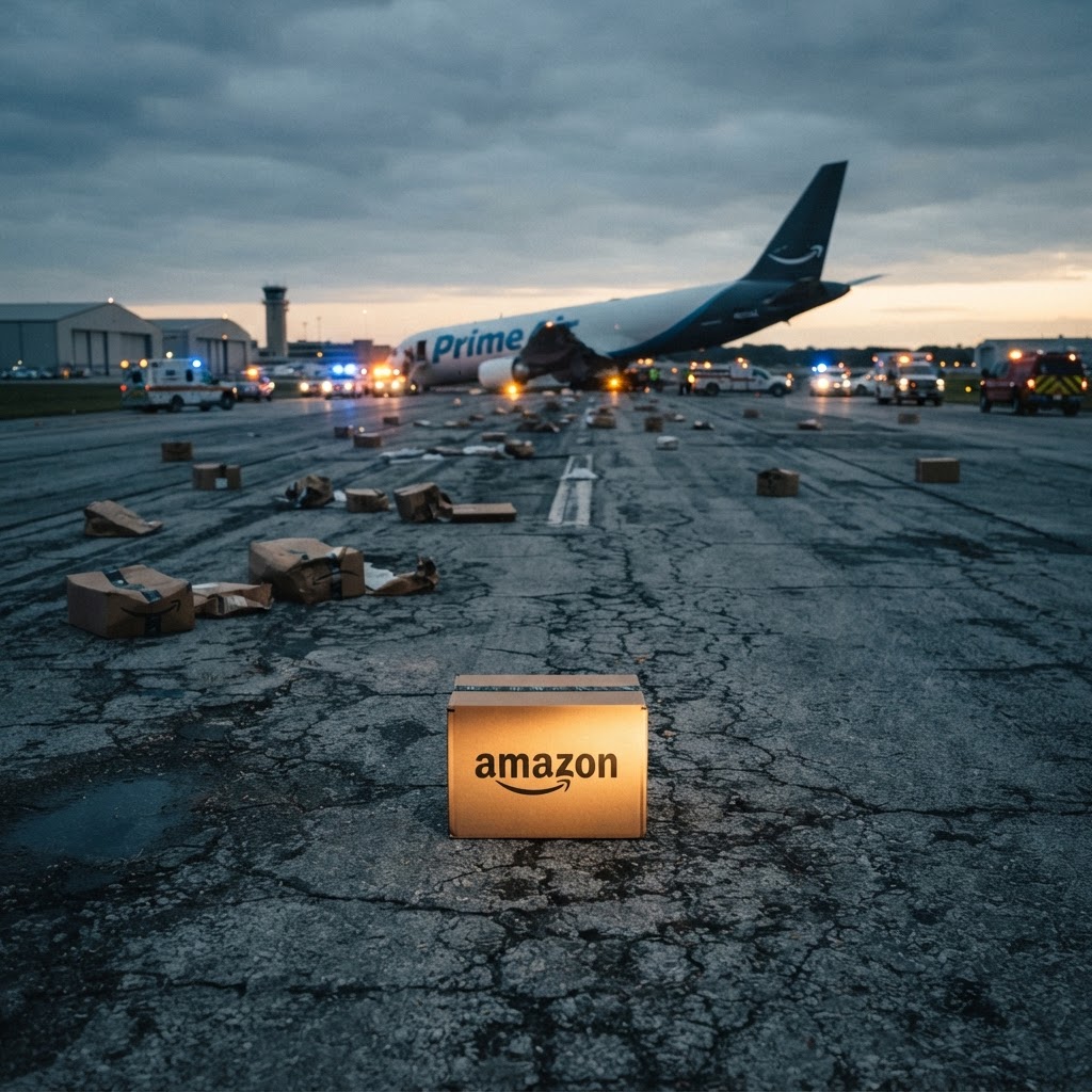 Amazon Cargo Plane Lands Early, Delivers 47,000 Packages Directly Into Miami Traffic