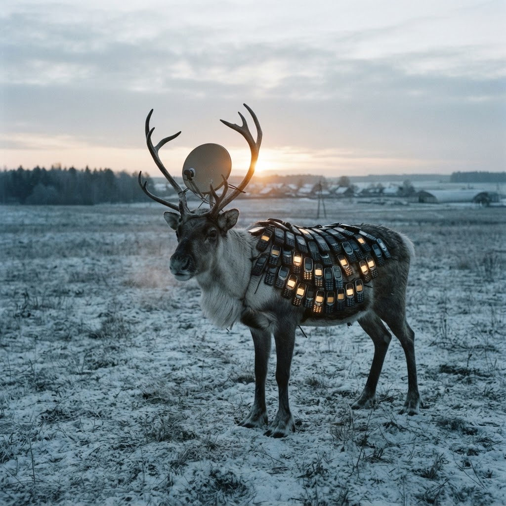 Ukraine Replaces Starlink With 47,000 Nokia 3310s Duct-Taped To A Retired Finnish Reindeer