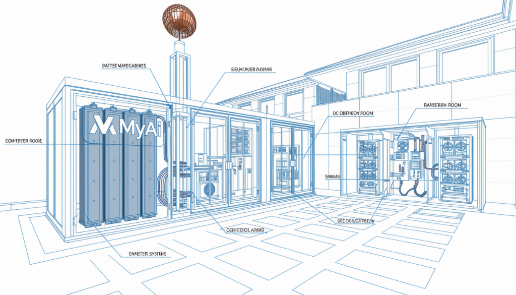 MyAi Energy Vault system architecture schematic