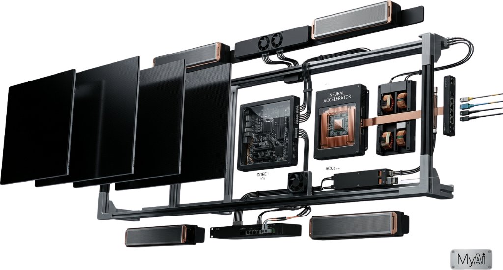 MyAi nVizion modular architecture exploded view
