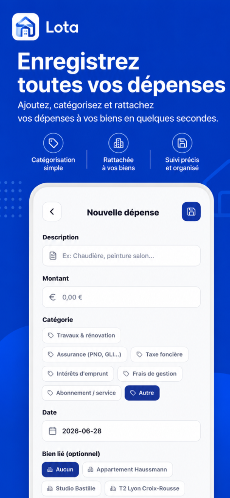 Suivi des dépenses