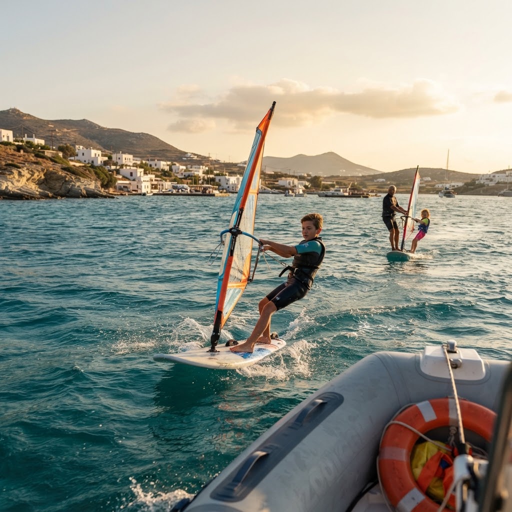 How much does windsurfing cost for a child?
