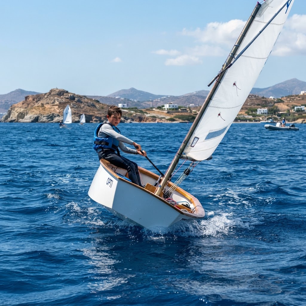 Roll Gybe in the Optimist