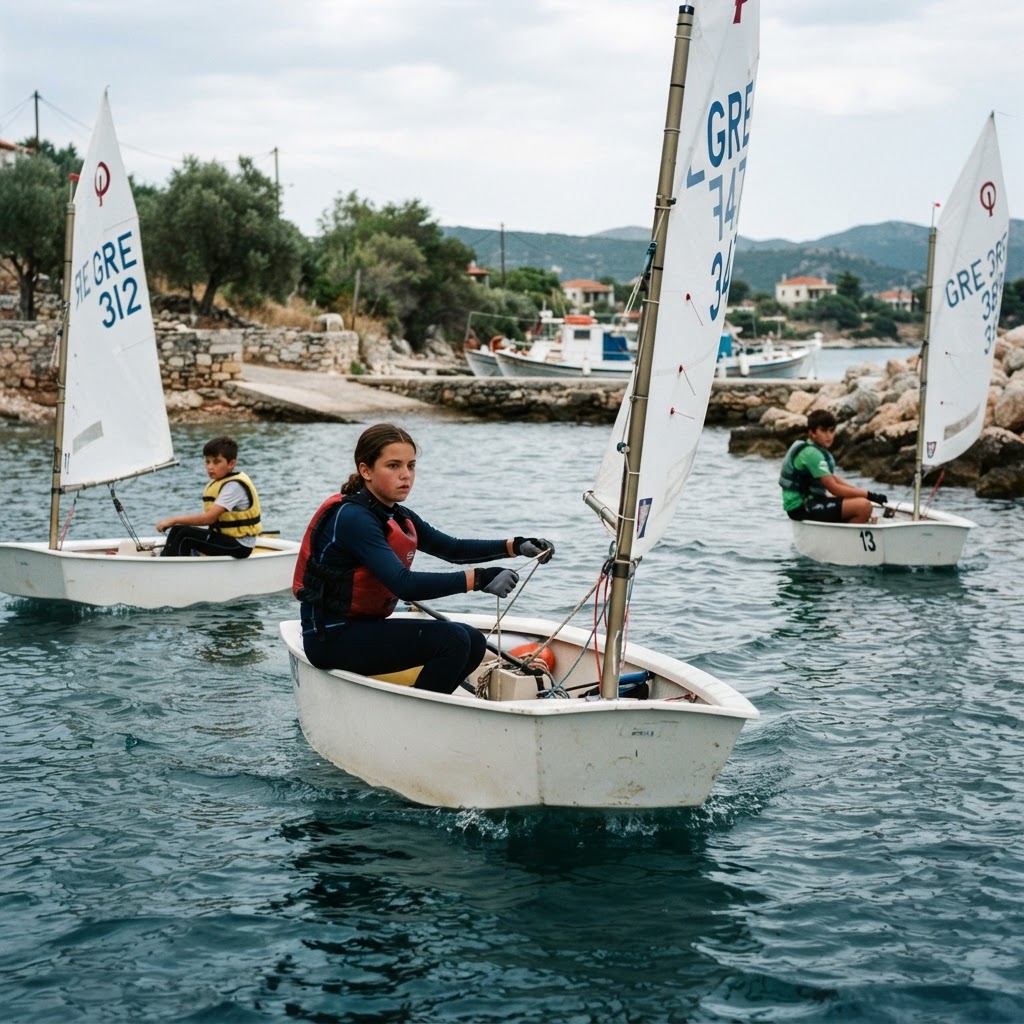 Η αγωνιστική ομάδα Optimist του ΝΟΑΣ