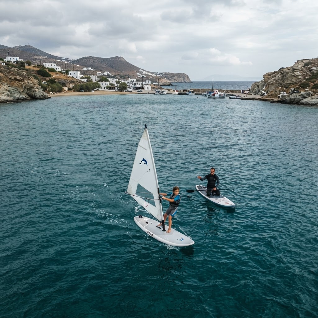 At what age can a child start windsurfing?