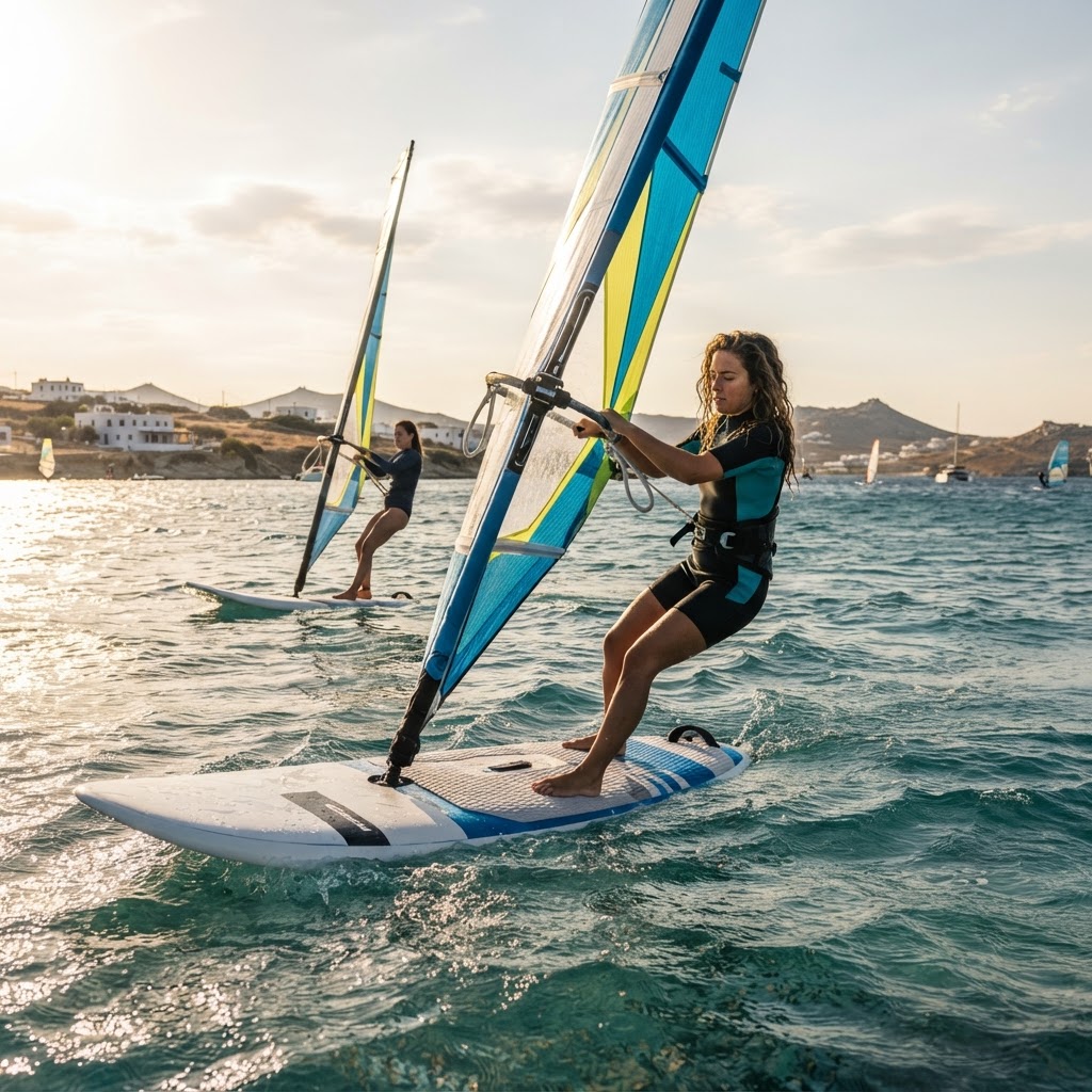 Ο εξοπλισμός του αρχάριου windsurfer: σανίδα, πανί, άλμπουρο