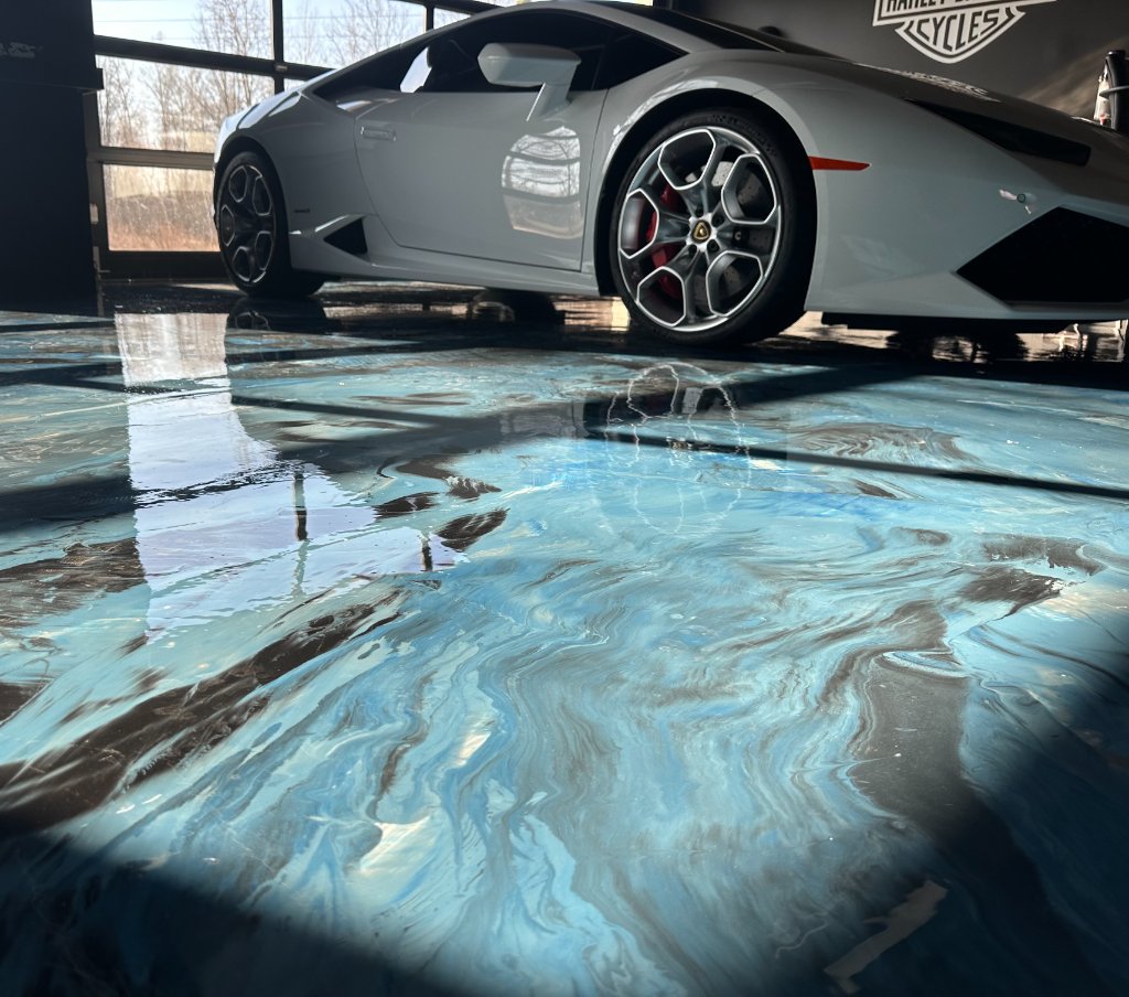 Completed epoxy floor by Epoxify Life