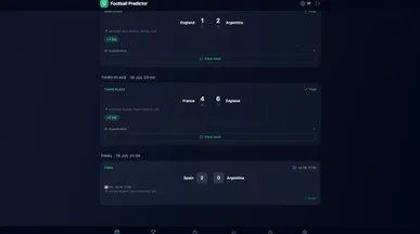 World Cup Predictor  template preview