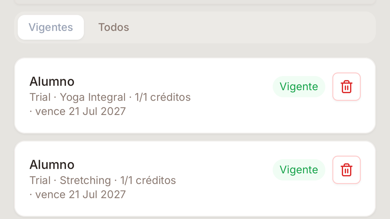 App Reservas template preview