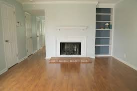 Empty residential living room interior after a rental cleanout