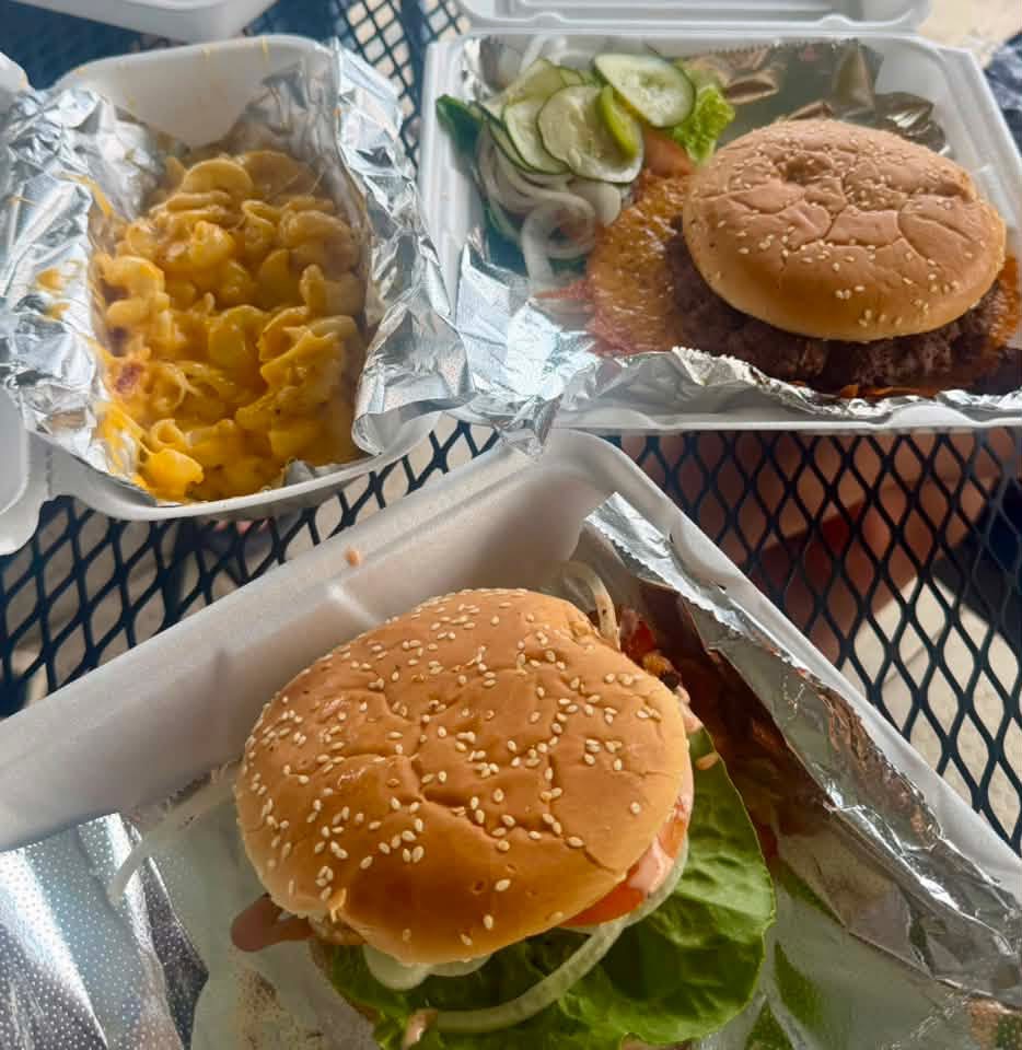 Assorted takeout spread