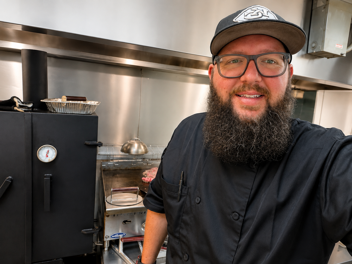 Chef Steve in the YaYa's Waterside kitchen