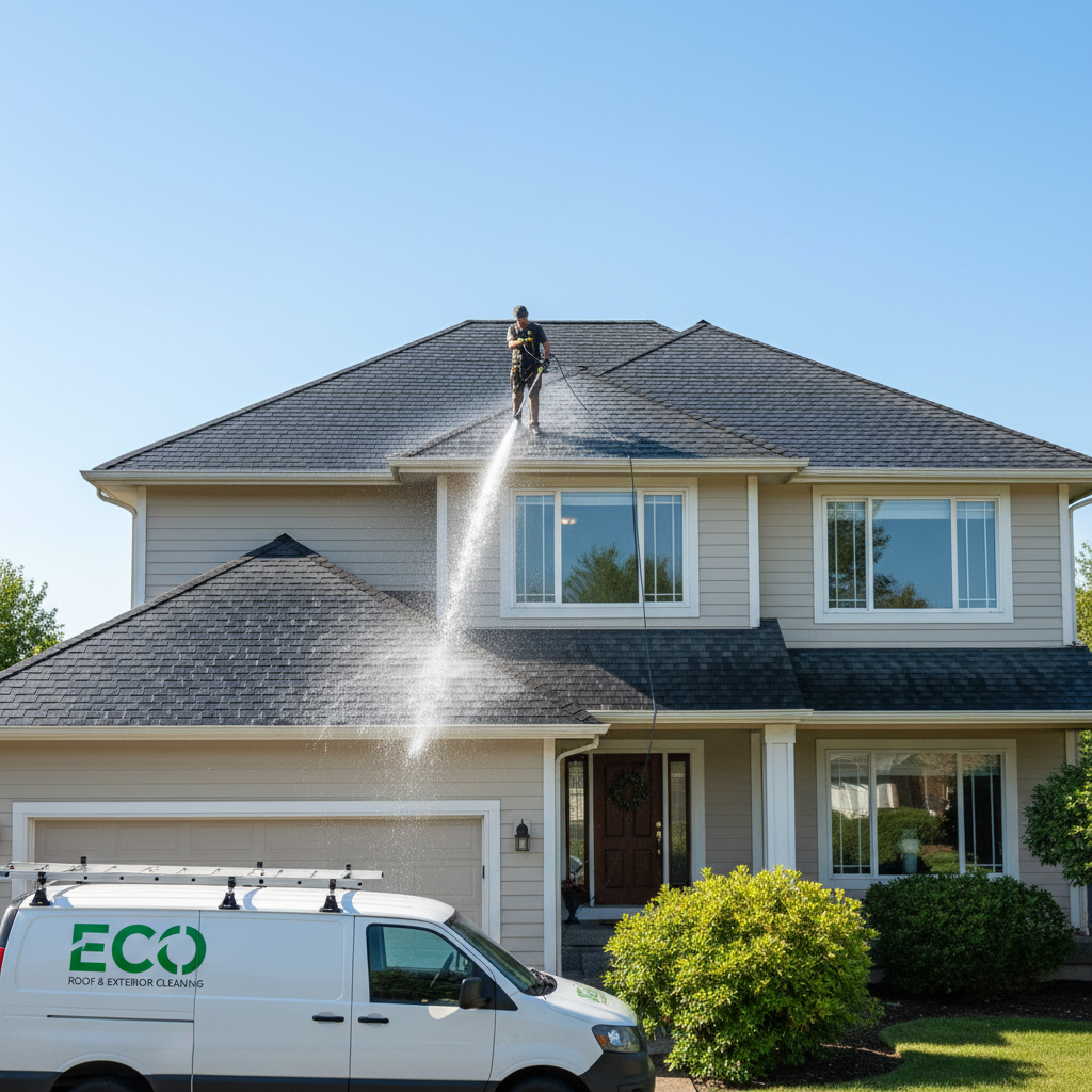 Soft Wash for Roofs & House Siding